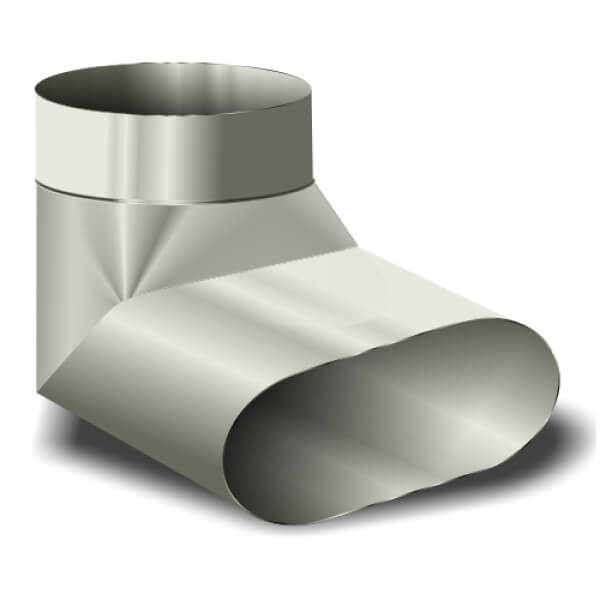 HVAC Oval Right Angle Boot | Boots | Duct Boots | HVAC Supplier